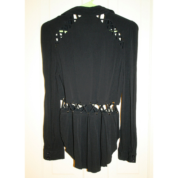 Sm. Last One! || Corseted lace up hi-lo shirts - Picture 4 of 4